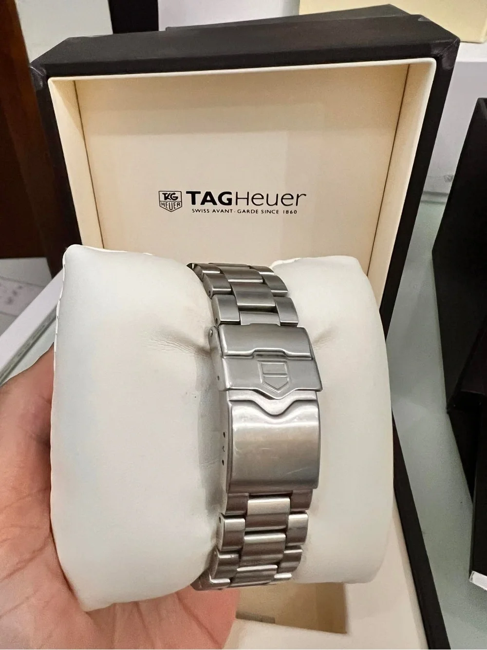 Tag Heuer Men's Silver and White Formula 1 Chronograph Watch